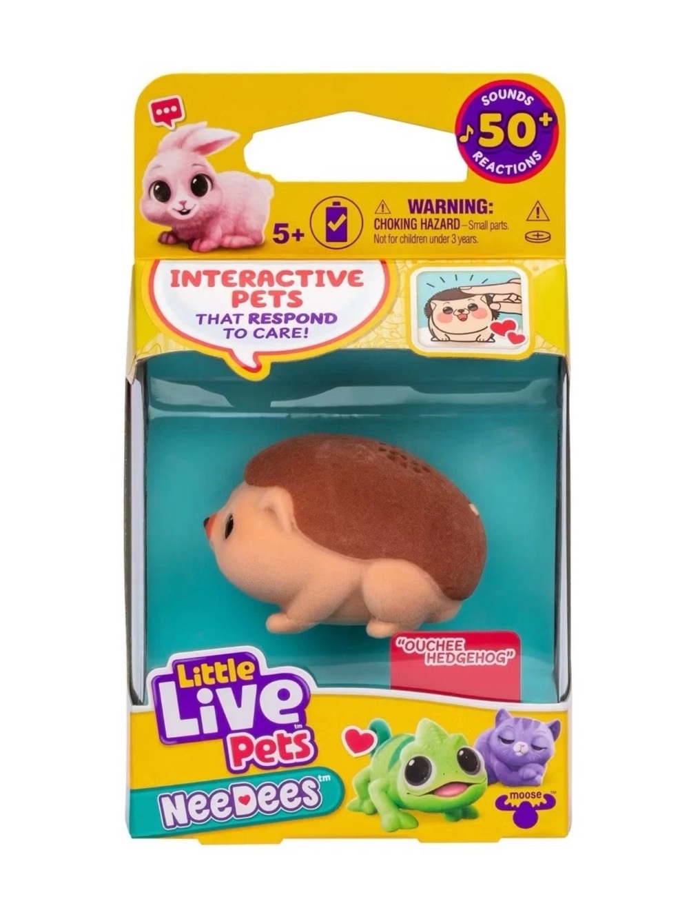 Little Live Pets NeeDees OUCHEE HEDGEHOG Interactive Pet Collectible Toy *NEW*